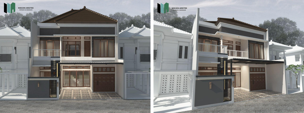 Gambar 3D Rumah Minimalis Modern dari awal Mr Priyadi di Yogyakarta