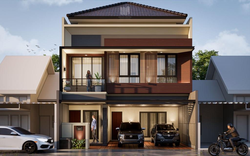 Desain Renovasi Rumah 2 Lantai dengan Konsep Kontemporer